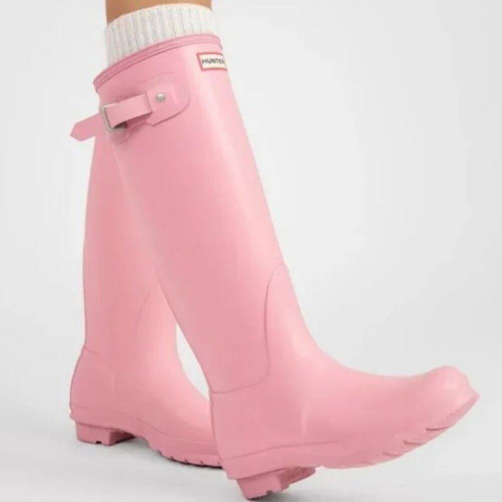 NEW HUNTER Original Tall Boots Purring Pink Women's NIB